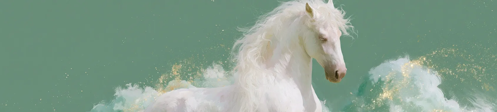 horse AI image as background
